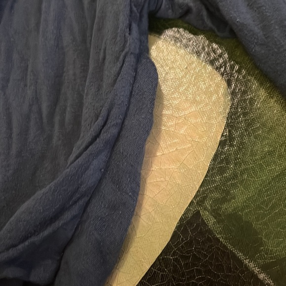 • Blue Biker Short and Bra Crop Top Set - Picture 8 of 8